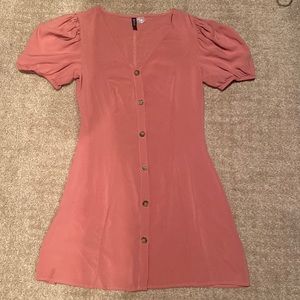 Rose pink mini dress!